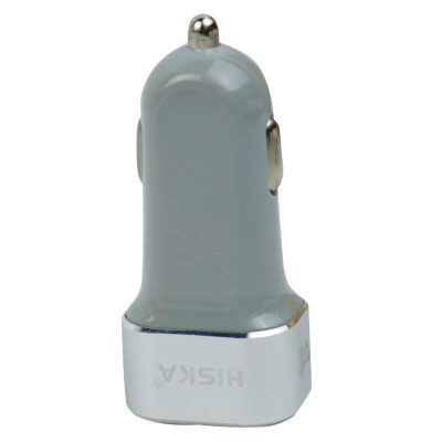 شارژر فندکی هیسکا مدل KL-C48 به همراه کابل تبدیل لایتنینگ