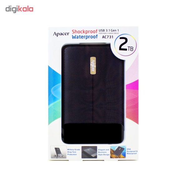 هارد اکسترنال اپیسر مدل 1 ظرفیت دو ترابایت دارای رابط USB Type-A 3.1