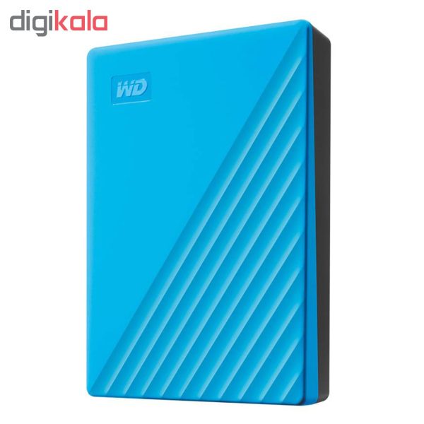 هارد اکسترنال وسترن دیجیتال مدل My Passport ظرفیت چهار ترابایت دارای رابط USB Type-A 3.2