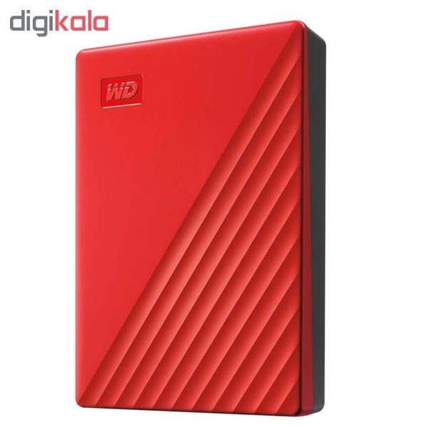 هارد اکسترنال وسترن دیجیتال مدل My Passport ظرفیت چهار ترابایت دارای رابط USB Type-A 3.2