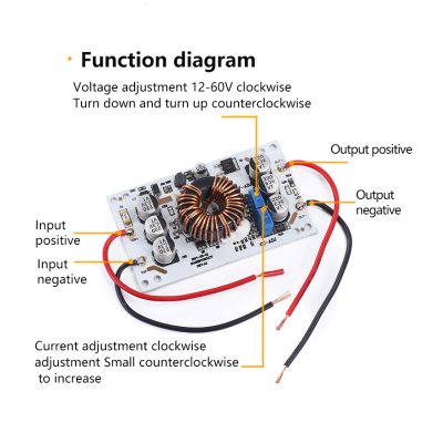 ماژول رگولاتور افزاینده ولتاژ مدل CC - CV کد 600W_ALPCB