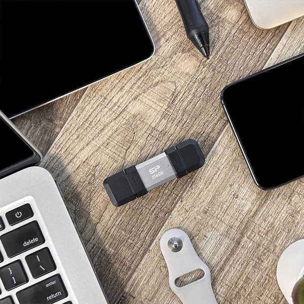 فلش مموری USB 3.2 سیلیکون پاور مدل C51 ظرفیت 256 گیگابایت