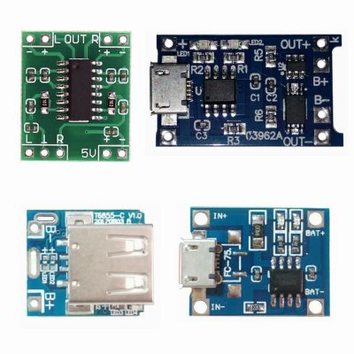 ماژول مدل PAM8403 , TP4056 3CHIP , TP4056  , T6855 مجموعه 4 عددی