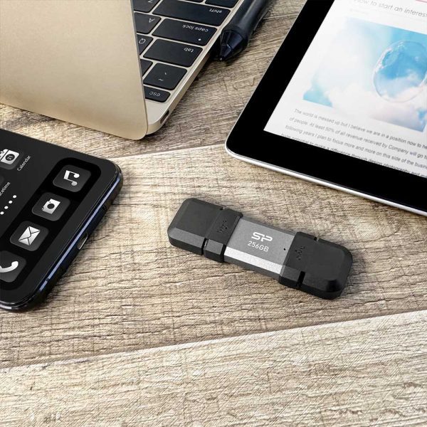 فلش مموری USB 3.2 سیلیکون پاور مدل C51 ظرفیت 256 گیگابایت