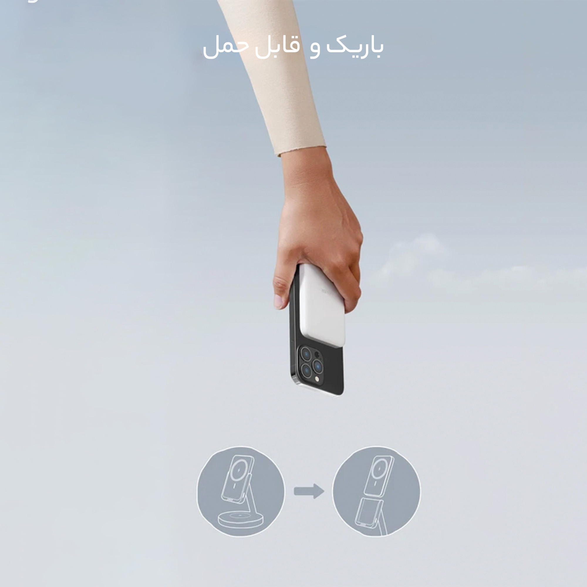 شارژر بی سیم انکر مدل A25A7 633 MagGo به همراه شارژر دیواری 25 واتی شارژر بی سیم انکر مدل A25A7 633 MagGo به همراه شارژر دیواری 25 واتی