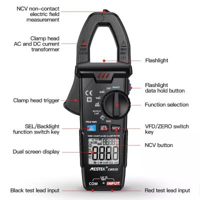 مولتی متر کلمپی دیجیتال مستک مدل CM83D