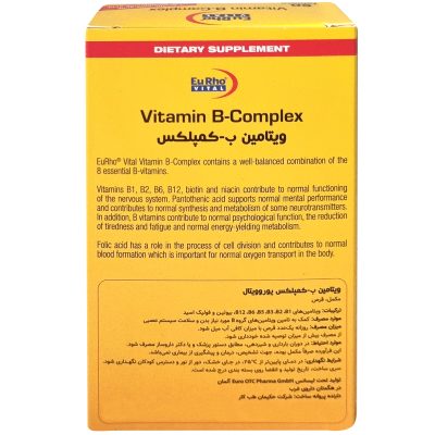 قرص ویتامین ب کمپلکس یوروویتال بسته 60 عددی