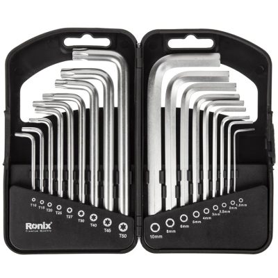 آچار آلن و ستاره ای رونیکس مدل 2051HEX-KEY مجموعه 18 عددی