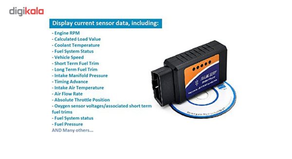 عیب یاب بلوتوثی خودرو مدل ELM327 V1.5