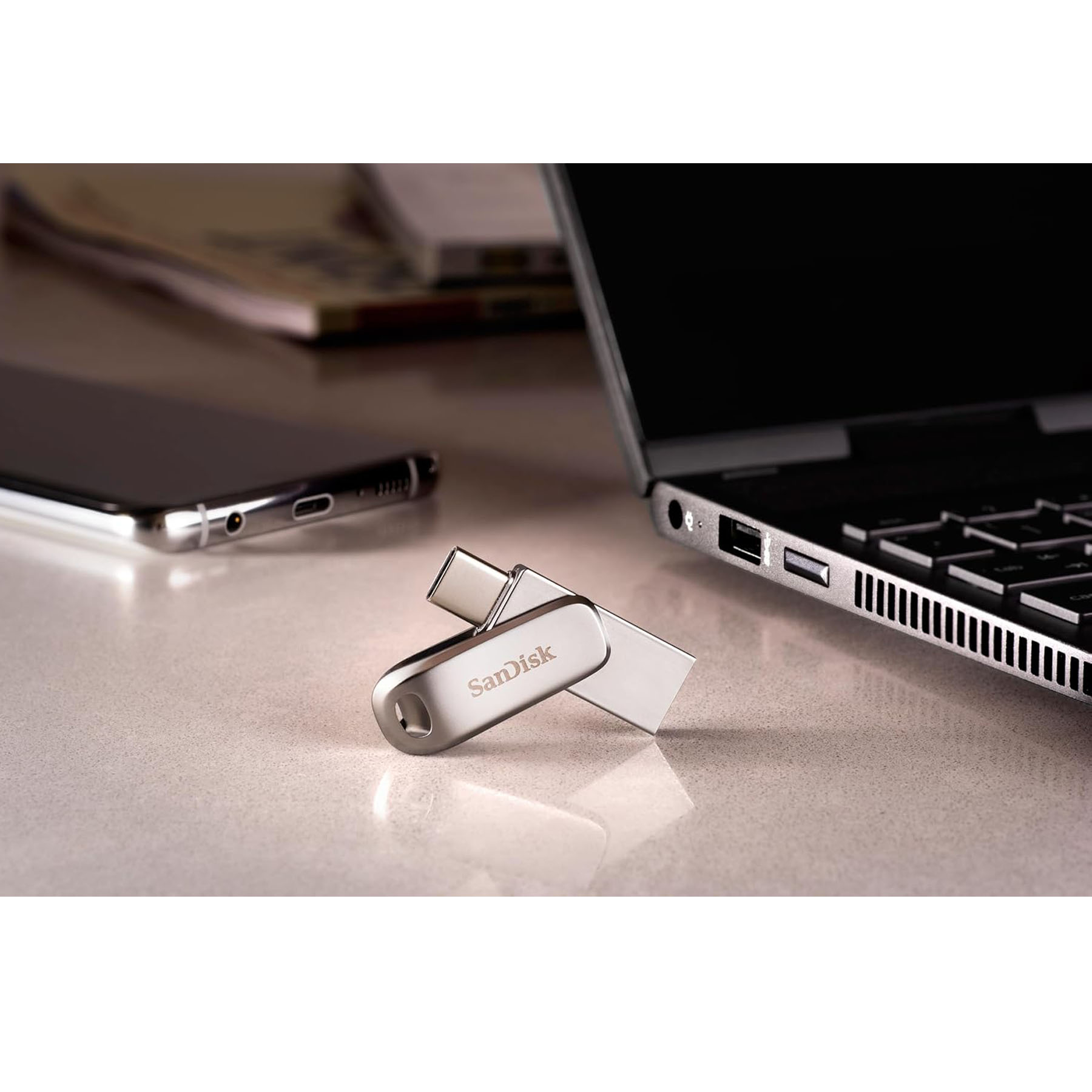 فلش مموری سن دیسک مدل Ultra Dual Drive Luxe ظرفیت 64 گیگابایت فلش مموری سن دیسک مدل Ultra Dual Drive Luxe ظرفیت 64 گیگابایت