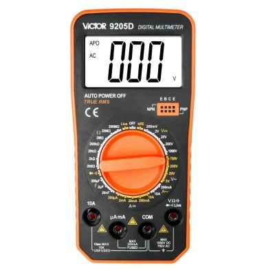 مولتی متر دیجیتال 10 آمپر ویکتور مدل 9205D