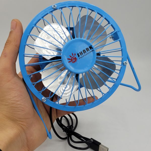 پنکه رومیزی USB شارک مدل SMALL-13CM فلزی