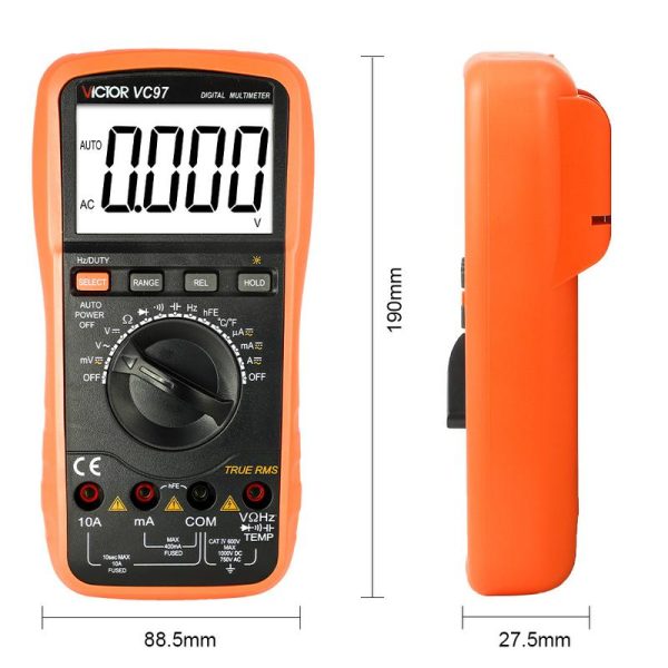 مولتی متر دیجیتال ویکتور مدل Vc97 plus