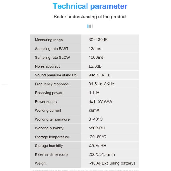 صوت سنج دیجیتال مستک مدل SL750