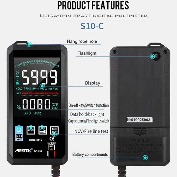مولتی متر هوشمند مستک مدل S10C