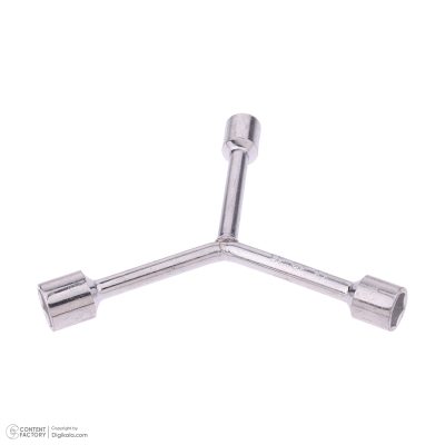 آچار بکس سه پر مدل دسته کوتاه سایز 8، 10، 12، 11، 13، 15 میلی متر بسته 2 عددی