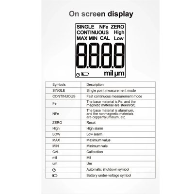 ضخامت سنج رنگ دیجیتال مستک مدل CT02C