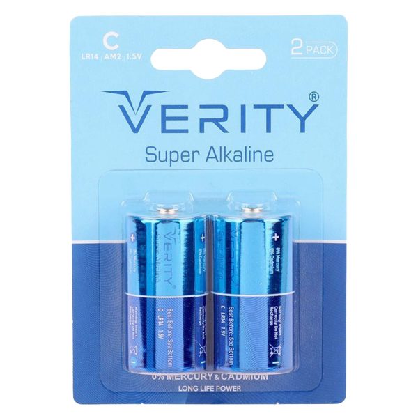 باتری سایز C وریتی مدل Super Alkaline بسته دو عددی
