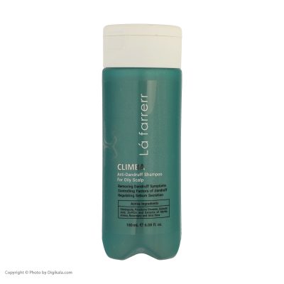 شامپو ضد شوره لافارر مدل کلیمبا مناسب موهای چرب حجم 180 میلی‌لیتر