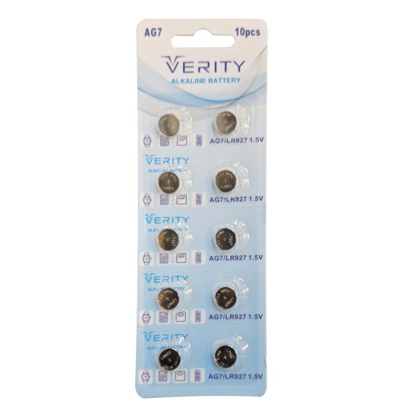 باتری ساعت وریتی مدل AG7-LR927-395-SR927-195 بسته 10 عددی