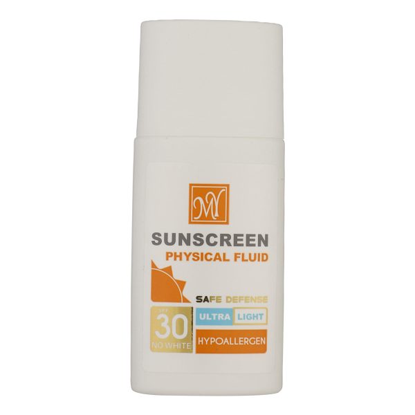 فلوئید ضدآفتاب بی‌رنگ مای +SPF30 مدل Physicall مناسب انوع پوست، حجم 50 میلی‌لیتر