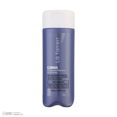 شامپو ضد شوره لافارر مخصوص موهای خشک و زبر مدل CLIMBA حجم 180 میلی‌لیتر