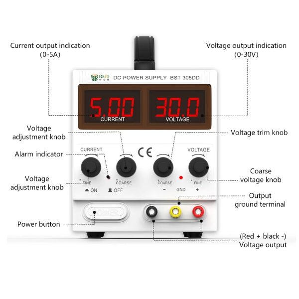 منبع تغذیه الکتریکی بست مدل BST-305DD