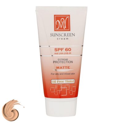 کرم ضدآفتاب رنگی مای مدل SPF60، مناسب پوست‌های چرب و مختلط، حجم 50 میلی‌لیتر