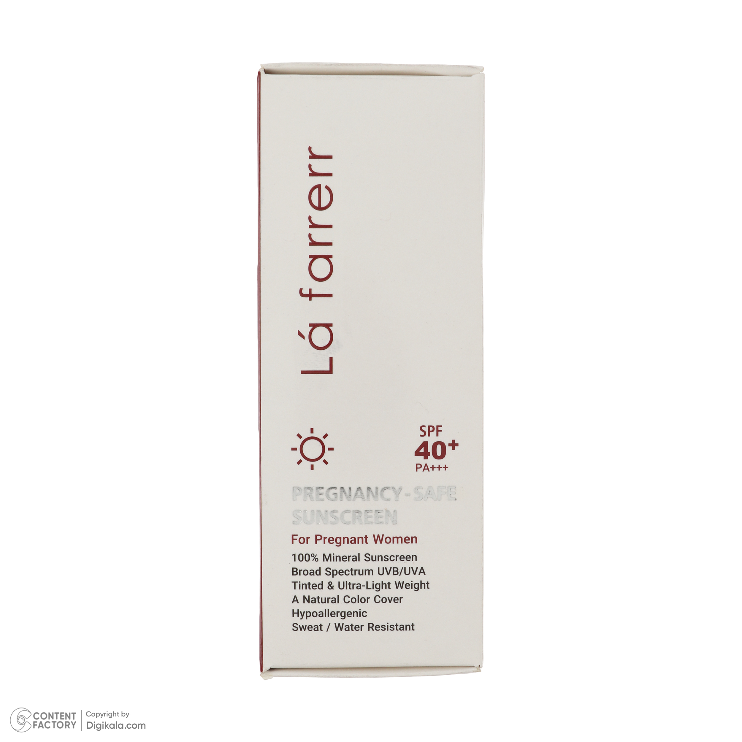 کرم ضد آفتاب رنگی لافارر مناسب دوران بارداری، SPF 40، مدل Pregnant مناسب انواع پوستهای وزن 40 گرم کرم ضد آفتاب رنگی لافارر مناسب دوران بارداری، SPF 40، مدل Pregnant مناسب انواع پوستهای وزن 40 گرم