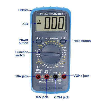 مولتی متر دیجیتال مدل DT5802