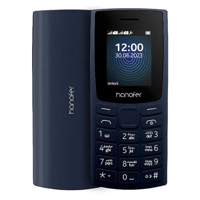 گوشی موبایل هانوفر مدل 105 2023 دو سیم کارت ظرفیت 32 مگابایت و رم 24 مگابایت