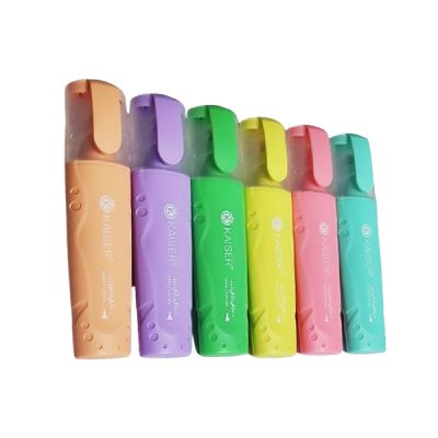 ماژیک علامت گذار کایزر مدل پاستلی کد SK813 مجموعه 6 عددی