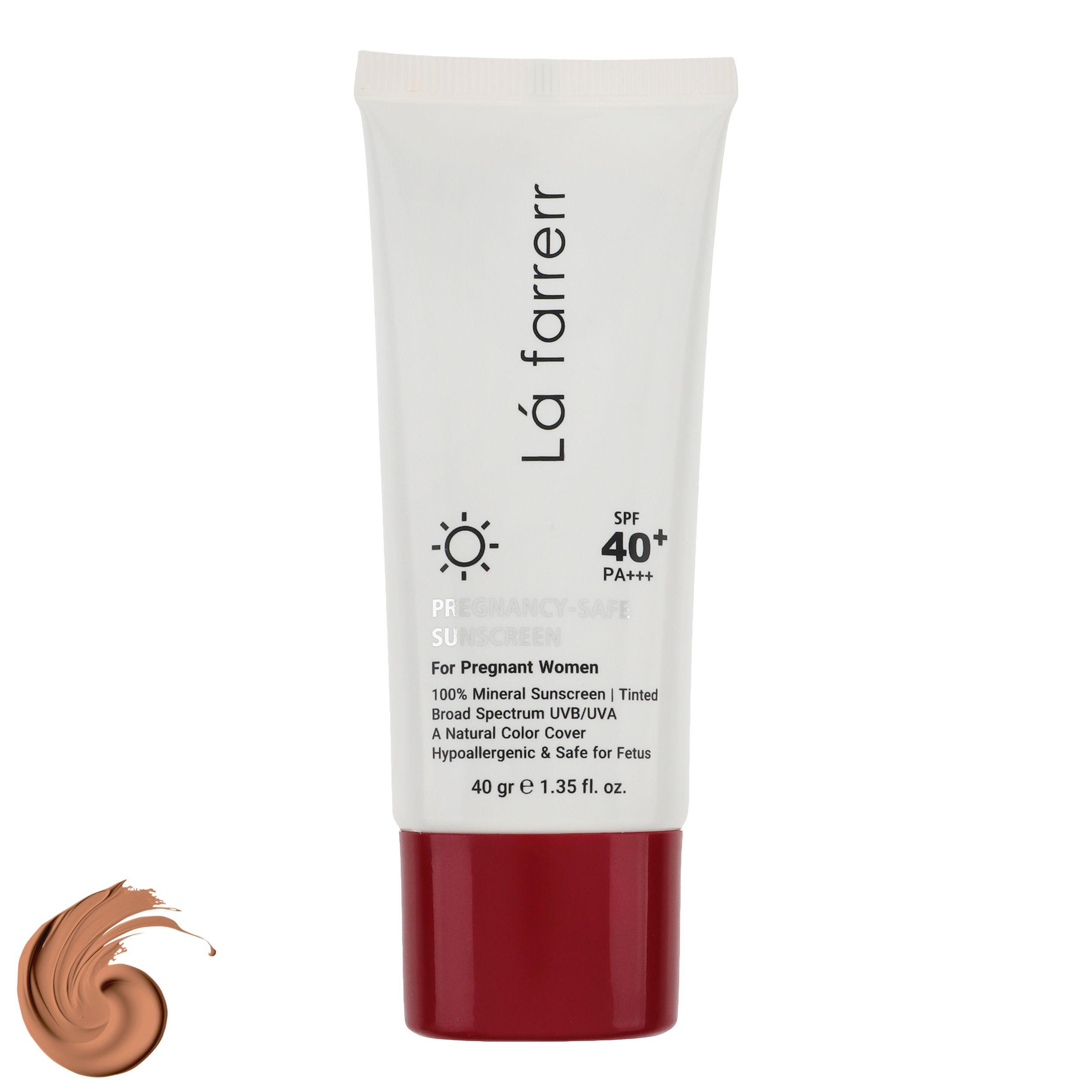 کرم ضد آفتاب رنگی لافارر مناسب دوران بارداری، SPF 40، مدل Pregnant مناسب انواع پوستهای وزن 40 گرم کرم ضد آفتاب رنگی لافارر مناسب دوران بارداری، SPF 40، مدل Pregnant مناسب انواع پوستهای وزن 40 گرم
