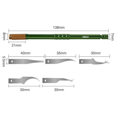 تیغ تعویض آی سی بست مدل VBST-79A مجموعه 6 عددی
