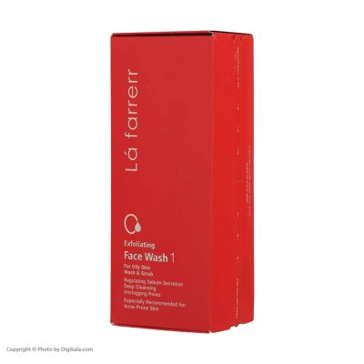 ژل شست‌وشوی و لایه بردار صورت لافارر مدل 01 مناسب پوست‌های چرب حجم 150 میلی‌لیتر