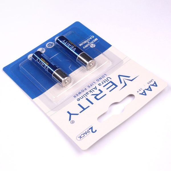 باتری نیم قلمی وریتی مدل Ultra Alkaline بسته دو عددی