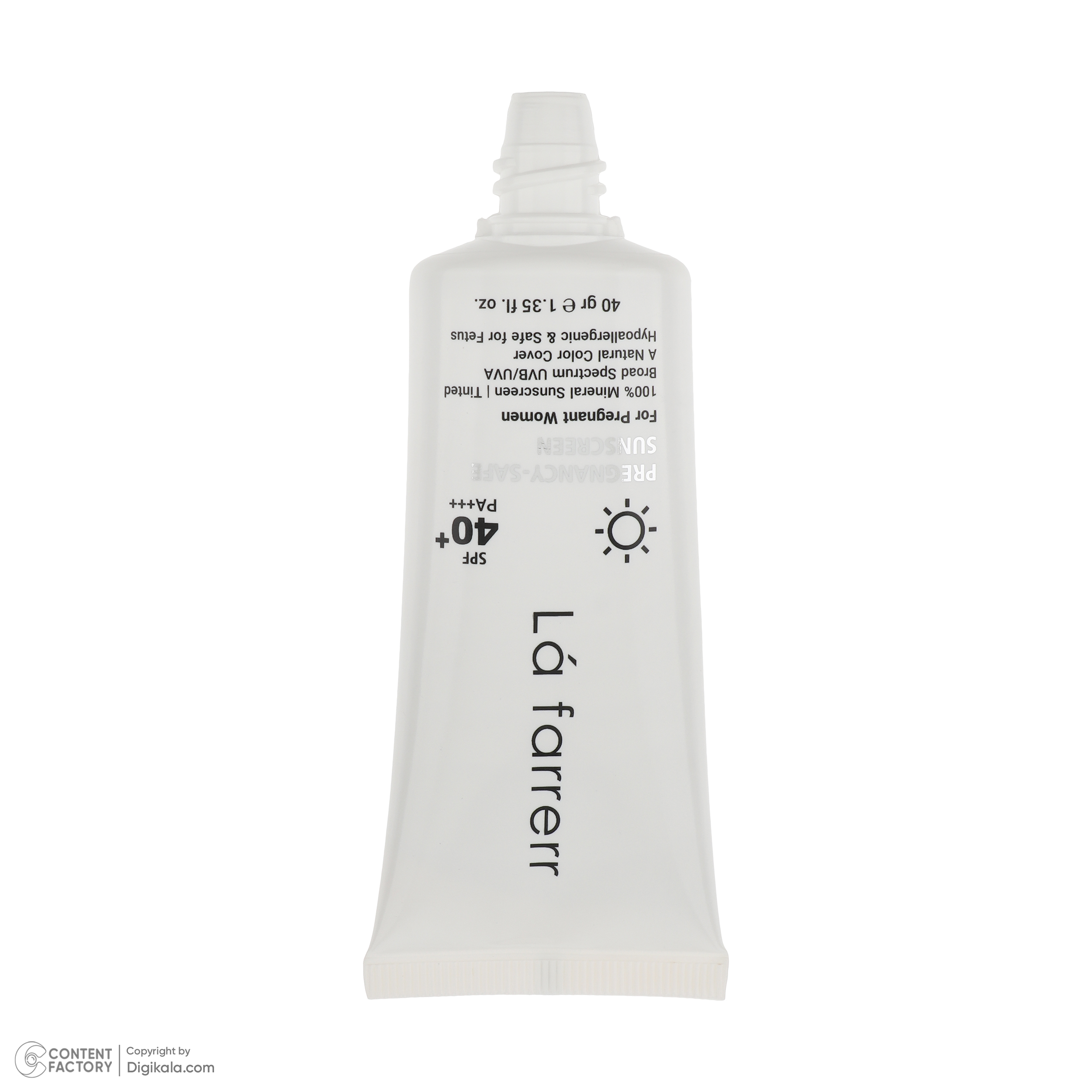 کرم ضد آفتاب رنگی لافارر مناسب دوران بارداری، SPF 40، مدل Pregnant مناسب انواع پوستهای وزن 40 گرم کرم ضد آفتاب رنگی لافارر مناسب دوران بارداری، SPF 40، مدل Pregnant مناسب انواع پوستهای وزن 40 گرم