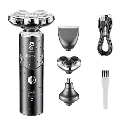 ست ماشین اصلاح موی صورت و بدن کیمی مدل KM-2193