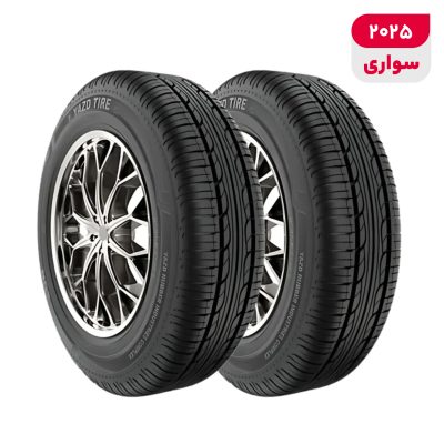 لاستیک خودرو یزد تایر مدل SUN سایز 13 / 60 / 175 میلی‌متر تولید سال 2025 - 2 حلقه