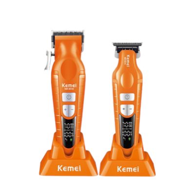 ماشین اصلاح موی سر و صورت شارژی کیمی مدل KM-8543 مجموعه 2 عددی