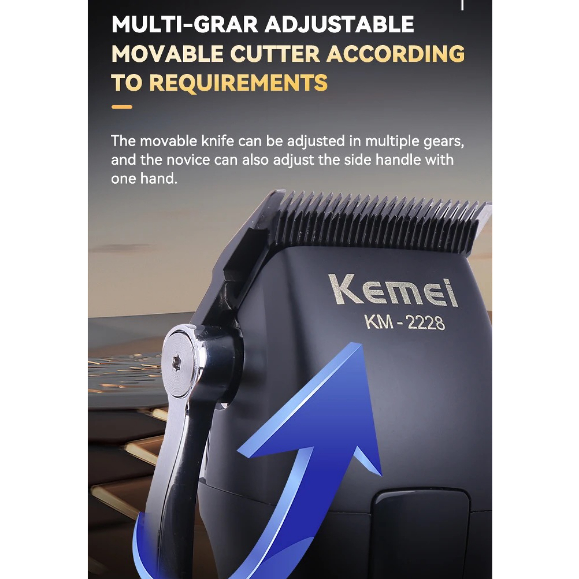 ماشین اصلاح موی سر و صورت کیمی مدل KM-2228 ماشین اصلاح موی سر و صورت کیمی مدل KM-2228