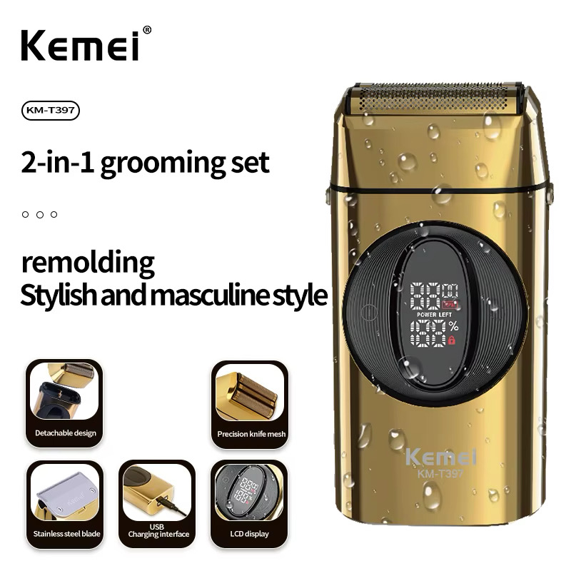 ماشین اصلاح موی صورت شارژی کیمی مدل KM-T397 ماشین اصلاح موی صورت شارژی کیمی مدل KM-T397