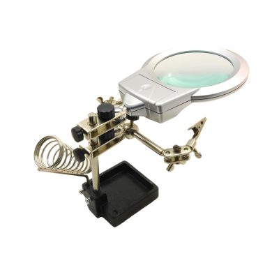 پایه هویه مدل JM508-A به همراه گیره مونتاژ ذره بین دار