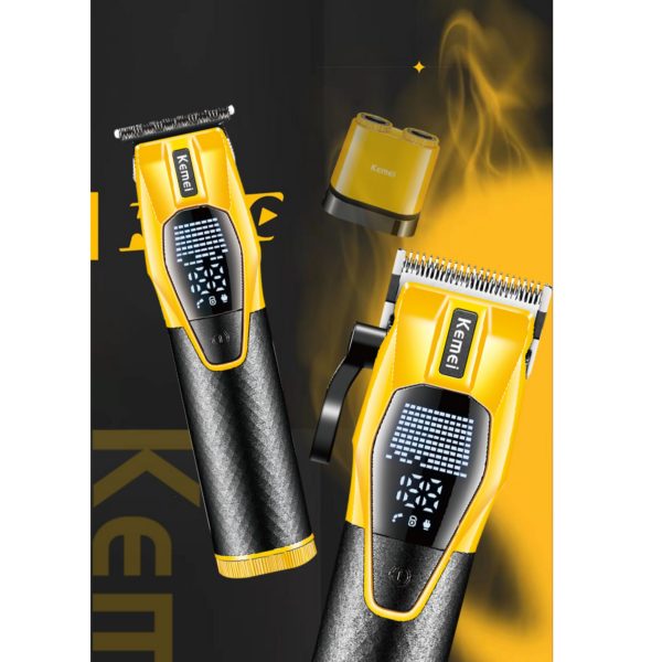 ماشین اصلاح موی سر و صورت شارژی کیمی مدل KM-8561 مجموعه 2 عددی