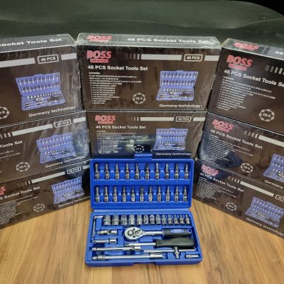 مجموعه 46 عددی آچار و سری بکس باس کد 46s