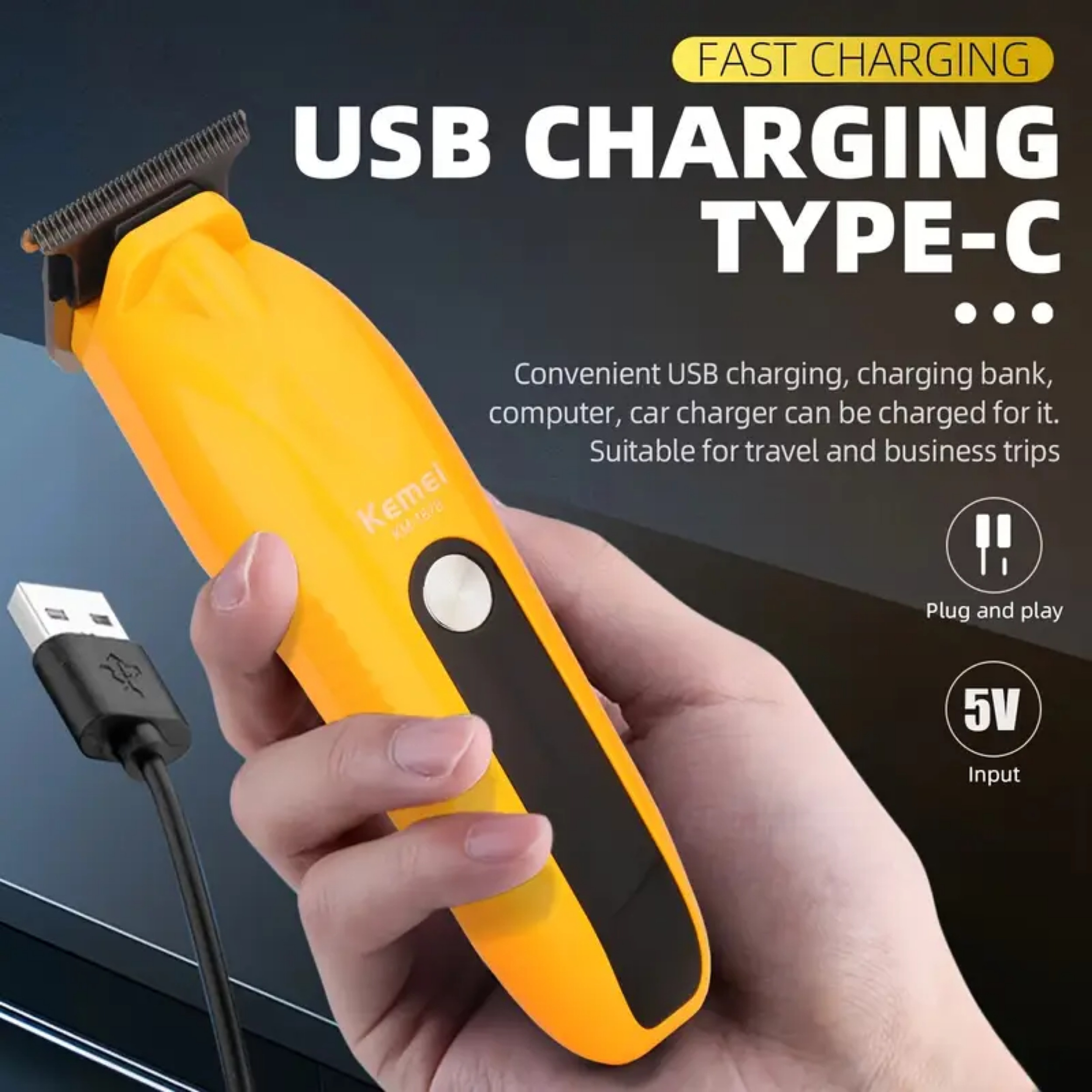 ماشین اصلاح موی سر و صورت شارژی کیمی مدل km-1678 ماشین اصلاح موی سر و صورت شارژی کیمی مدل km-1678