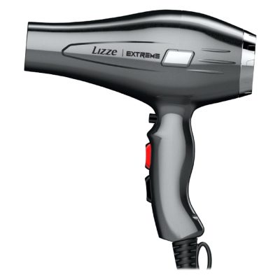سشوار حرفه ای لیز مدل EXTREME، موتور AC با توان مصرفی 2400 وات، دارای قابلیت باد سرد، فناوری تولید یون، دارای حلقه آویختن، وزن 480 گرم، تنظیم حرارت 2 حالته، کنترل سرعت 2 حالته، 2 عدد سری متمرکزکننده