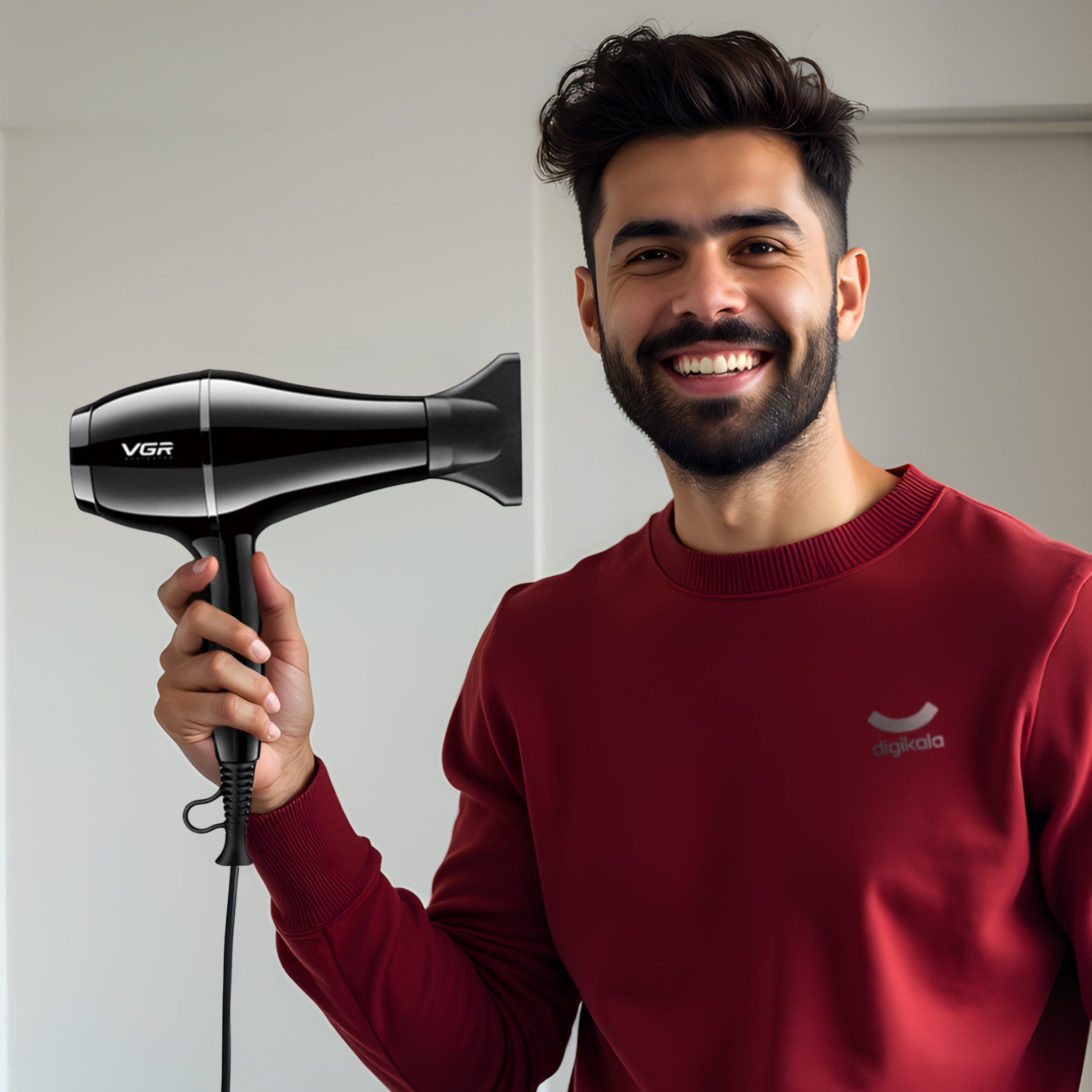 سشوار حرفهای وی جی ار مدل V-414، موتور AC با توان مصرفی 2200 وات، دارای فناوری تولید یون، دارای حلقه آویختن، با حالت صافکننده و حجمدهنده، وزن 802 گرم، تنظیم حرارت 3 حالته و کنترل سرعت 2 حالته، به همراه 3 عدد سری متمرکزکننده سشوار حرفهای وی جی ار مدل V-414، موتور AC با توان مصرفی 2200 وات، دارای فناوری تولید یون، دارای حلقه آویختن، با حالت صافکننده و حجمدهنده، وزن 802 گرم، تنظیم حرارت 3 حالته و کنترل سرعت 2 حالته، به همراه 3 عدد سری متمرکزکننده