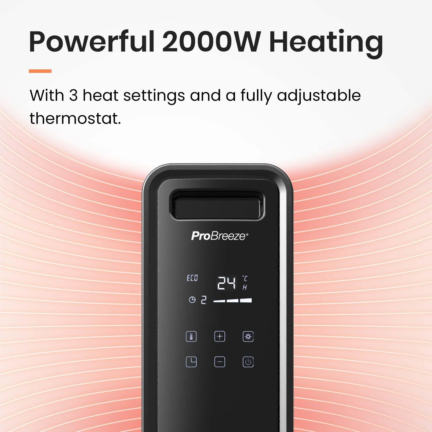 شوفاژ برقی پنلی پرو بریز مدل PB-H14B-EU شوفاژ برقی پنلی پرو بریز مدل PB-H14B-EU