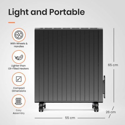 شوفاژ برقی پنلی پرو بریز مدل PB-H14B-EU